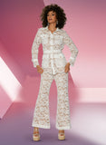 Love the Queen 17540 off white lace Pant