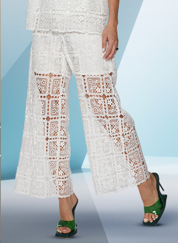 Love the Queen 17545 white lace Pant