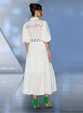 Love the Queen 17548 white maxi dress