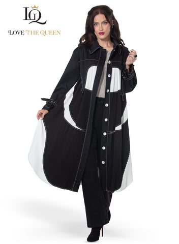 Love the Queen 17620 black coat