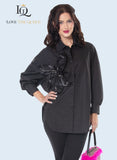 Love the Queen 17629 black blouse