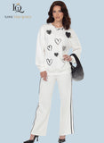 Love the Queen 17638 off white pant suit