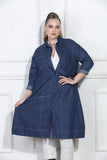 Luxe Moda 413 blue denim jacket dress