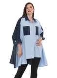 Luxe Moda 508 blue denim tunic