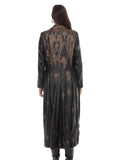Luxe Moda 540 brown leather duster