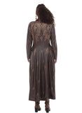 Luxe Moda 543 brown leather duster