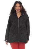 Luxe Moda 549 black rhinestone embellished jacket