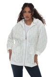 Luxe Moda 549 white rhinestone embellished jacket 