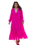 Luxe Moda 558 fuchsia maxi dress