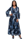 Luxe Moda 564 print maxi dress