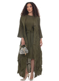 Luxe Moda 566 olive jacket dress