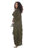Luxe Moda 566 olive green jacket dress