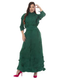 Luxe Moda 568 hunter green skirt set