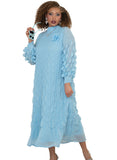 Luxe Moda 481 blue dress
