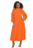 Luxe Moda 481 orange dress