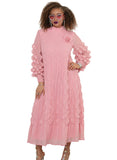 Luxe Moda 481 pink dress