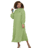 Luxe Moda 481 sage greendress