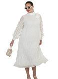 Luxe Moda 481 white dress