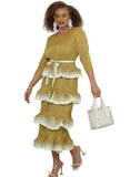 Luxe Moda 518 olive green crinkle dress