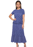 Luxe Moda 526 dutch blue skirt set