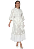 Luxe Moda 534 white dress