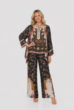 Noir Handkerchief Palazzo Pant Set