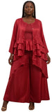 Oversize Red Pant Set