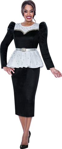 Stellar Looks 1992 black mesh skirt suit