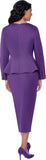 Stellar Looks 600632 purple skirt suit