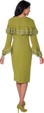 Stellar Looks 600651 olive green dress
