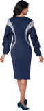 Stellar Looks 600771 navy dress