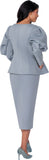 Stellar Looks 600782 silver skirt suit