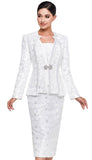 Searfina 4301 off white skirt suit