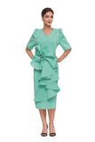 Serafina 6410 Green dress