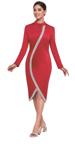 Serafina 6418 Red dress