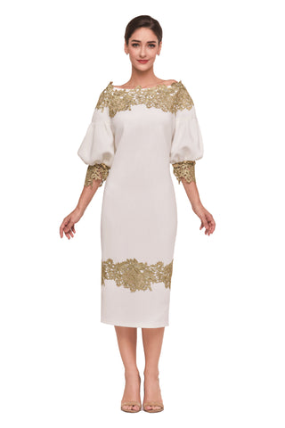 Serafina 6423 white dress