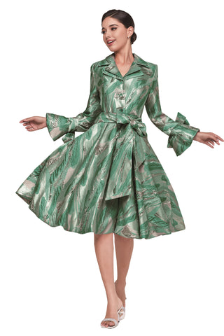Serafina 6441 Emerald Green dress