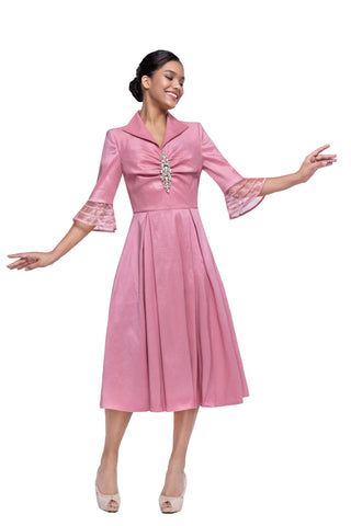 Serafina 6467 mauve pink maxi dress
