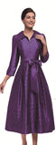 Serafina 6981 purple maxi dress