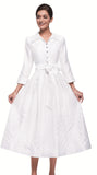 Serafina 6981 white maxi dress
