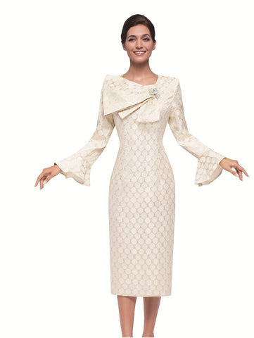 Serafina 6983 gold dress