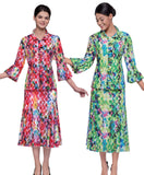 Serafina 722 novelty skirt suit