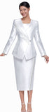 Serafina 4343 ivory skirt suit