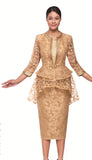 Serafina 4396 gold jacket dress