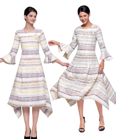 Serafina 6167 stripe dress