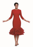 Serafina 6464 red dress