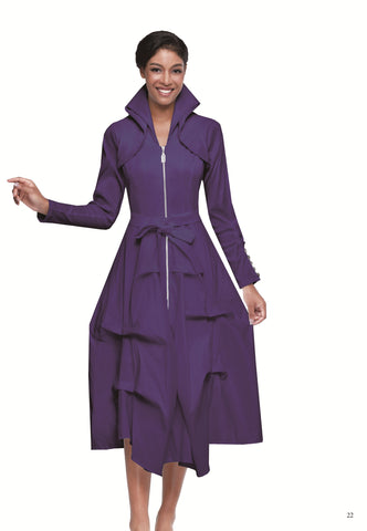 Serafina 6466 purple maxi dress