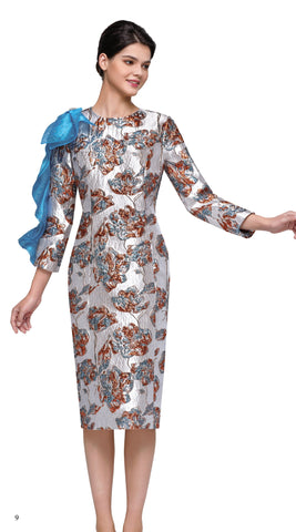 Serafina 6970 blue dress