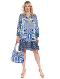 Blue Serenity Baby Doll Dress