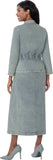 Sharz B London 8192 denim skirt set